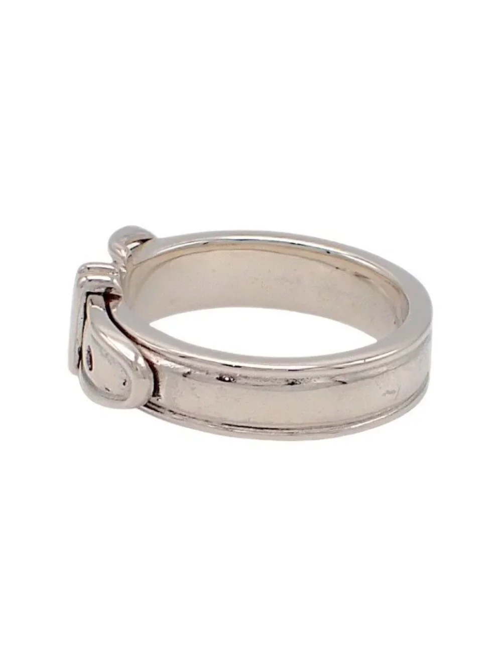 Hermes Ceinture Belt Ring 925 Sterling Silver Accessory